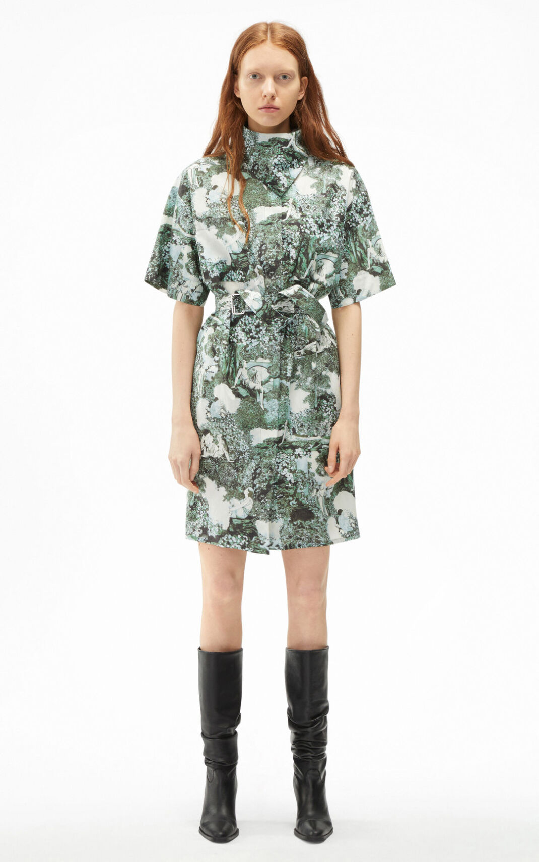 Kenzo Dreamers tunic ワンピース レディース 暗カーキ - KOJUDM731